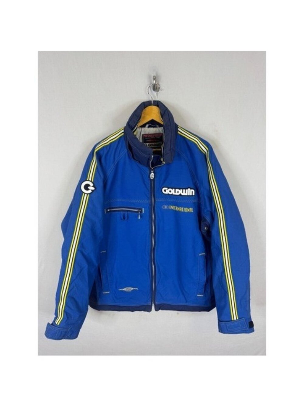 Vintage Goldwin International Collection Ski Jacket Blue G-2000E Mens XL Racing